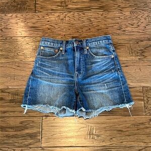 Madewell High Rise Denim Shorts Size 24